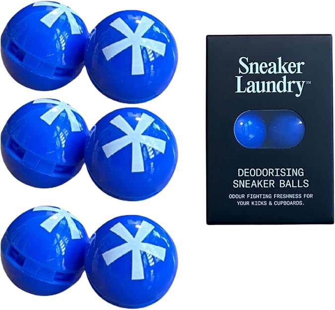 THE SNEAKER LAUNDRY Deodorising Balls for Shoes, Bags,Closets and Car - Long Lasting Fragrance Upto 3 Months - Pack of 6