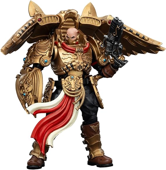 GWTCTOY JoyToy Warhammer 40K Genuine License 1:18 Action Figure, Legio Custodian Venatari Squad Venatari with Kenetic Destroyer 2