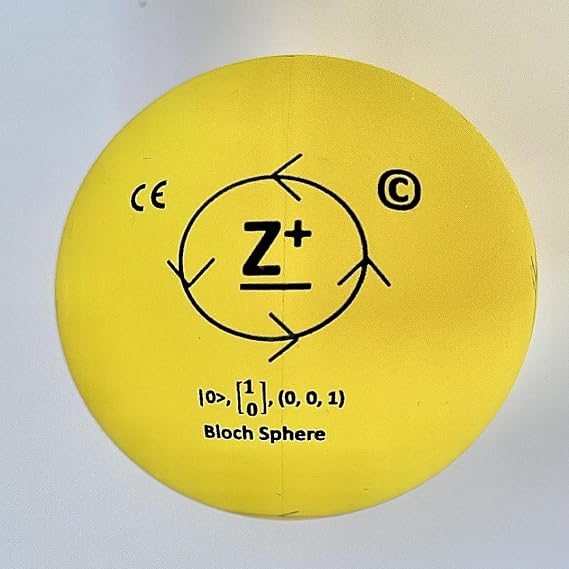 Bloch Sphere Quantum Model Ball – 3D Physics Teaching Aid for Quantum Mechanics | STEM Educational Gift for Students, Teachers & Science Enthusiasts