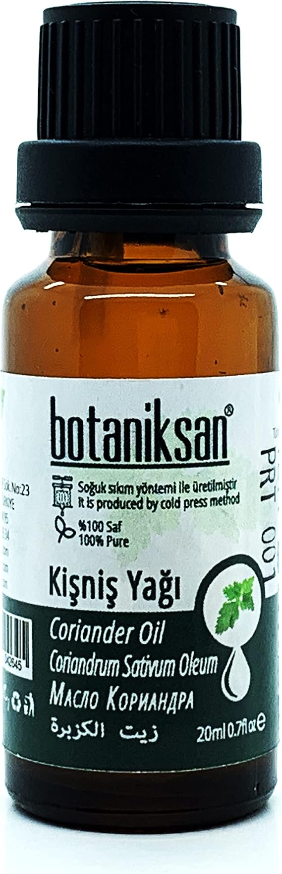 Botaniksan Kişniş Yağı 20ML Soğuk Sıkım, Saf, Doğal, Katkısız