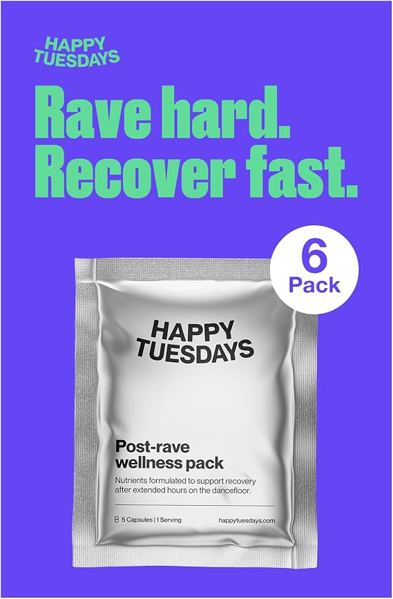 Post-Rave Wellness Packs | After Party Recovery | 6 Pack