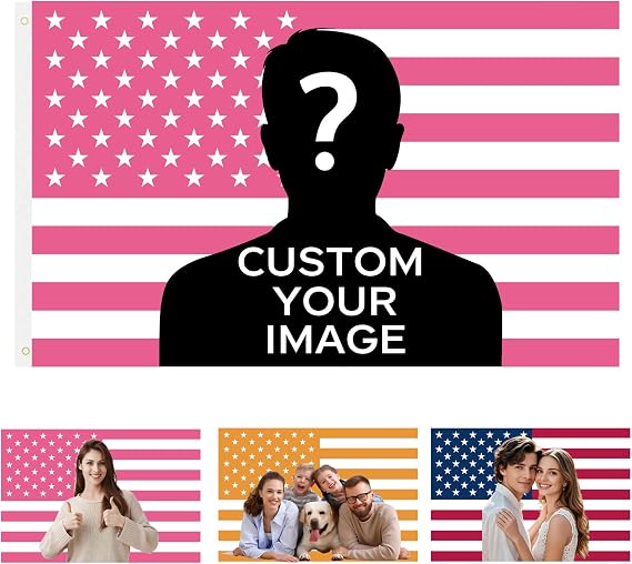 Custom Flag,Personalised Flags,Make Your Own Flags with Print Photo/Logo/Text,Personalized House Flag for Yard Lawn Porch,Memorial Family Welcome Flag