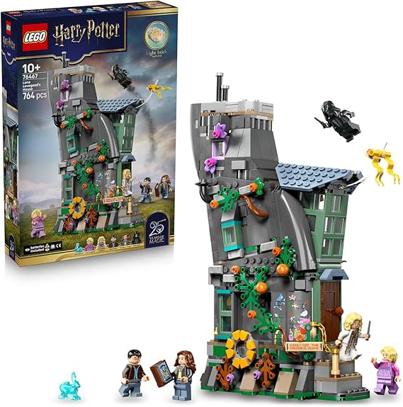 LEGO Harry Potter Luna Lovegood’un Evi 76467-10 Yaş ve Üzeri Çocuklar için Luna Lovegood, Hermoine, Harry ve Ölüm Yiyen Minifigürleri İçeren Yaratıcı Oyuncak Yapım Seti, Hediye Fikri (764 Parça)