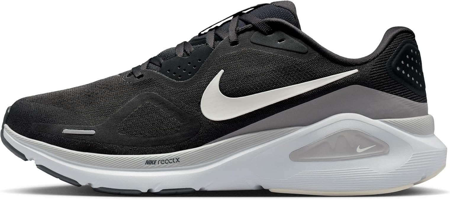 NIKE Men's Structure 26 Road Running Shoes, Anthracite Sail Lt Smoke Grey, 10 UK