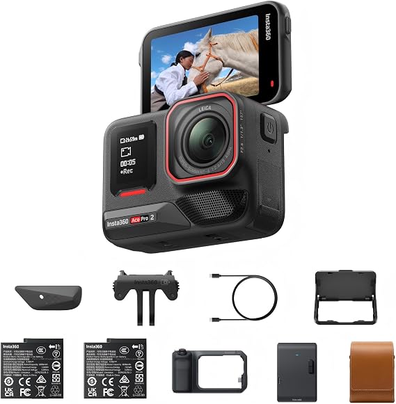 Insta360 Ace Pro 2 Flash Print Bundle - 8K Action Camera with Leica Lens