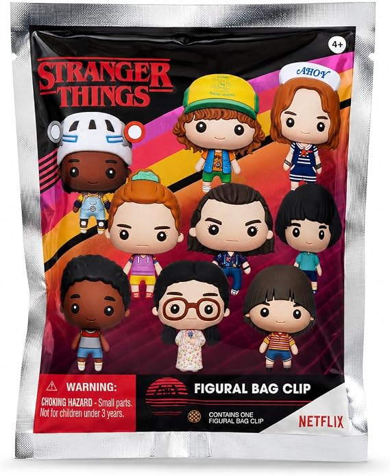 Stranger Things 3D Köpük Çanta Klipsi - Seri 3