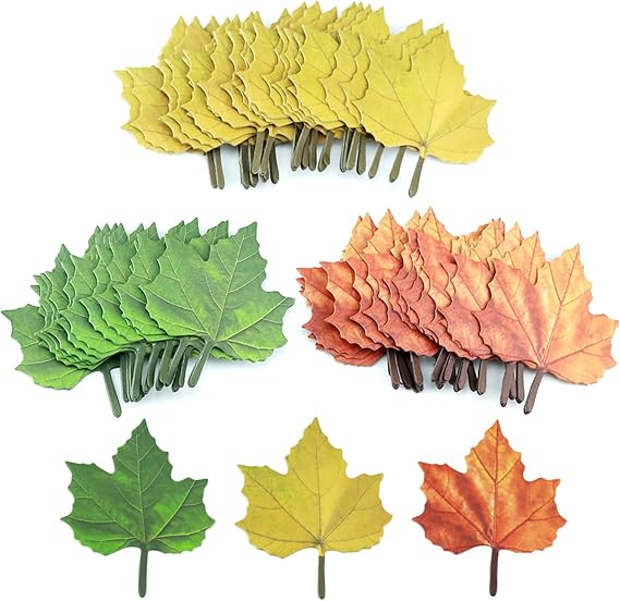 150Pcs Sheets Sticky Notes Set, Removable Self Sticky Classroom Decorations, Funny Post It Notes, Beautiful Green Leaf-Shaped Sticky Notes Stickers for DIY Decoration, School and Home Uses