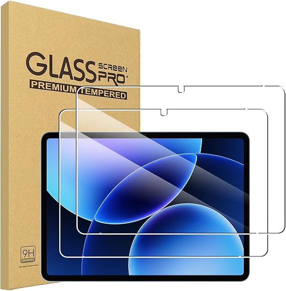2 Pack Screen Protector for Xiaomi Pad 8/Xiaomi Pad 8 Pro 11.2 inch, HD Clear, 9H Hardness, Anti-Scratch, Shatterproof, No Bubbles Touch Sensitivity Anti-Fingerprint Tempered Glass