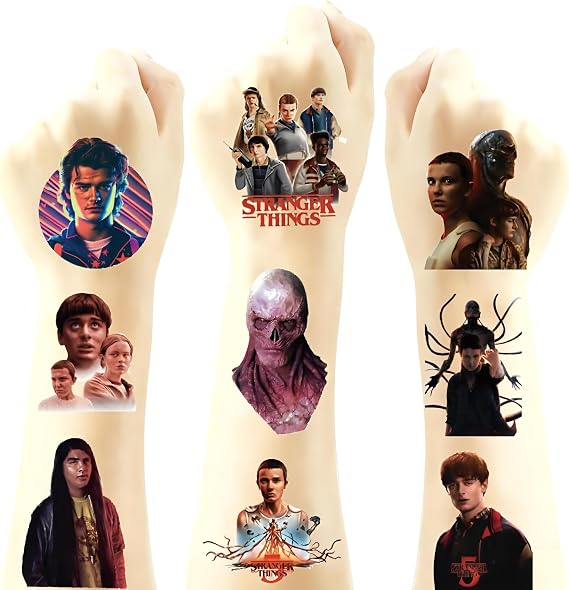 40 Sheets Movie Temporary Tattoos pack,Birthday Party Favors Decoration Sticker Gifts for Fans Home Activity Class Prizes Carnival Christmas Rewards