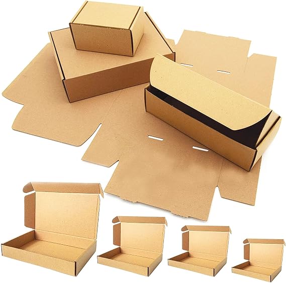 5x4x3" Brown Packing Shipping Mailing Postal Strong Single Wall Die Cut Boxes (100)