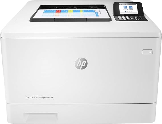 HP LaserJet Enterprise M455dn Colour Laser Printer (Printer, LAN, Duplex, 300-Sheet Paper Tray) White
