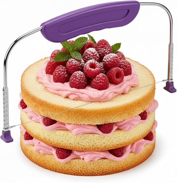1pcsCake Leveller Cutter Adjustable Stainless Steel Wire Cake Slicer Cutter