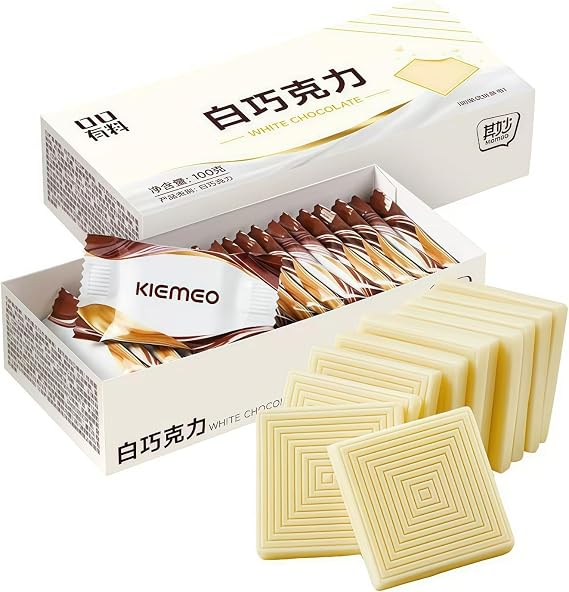 WSYLS-Oriental Chocolate, Two Flavors: Classic Original and Delicate Longjing Green Tea Flavor. Individually Wrapped, Christmas, Halloween, Chinese Snack, 80g (Original)