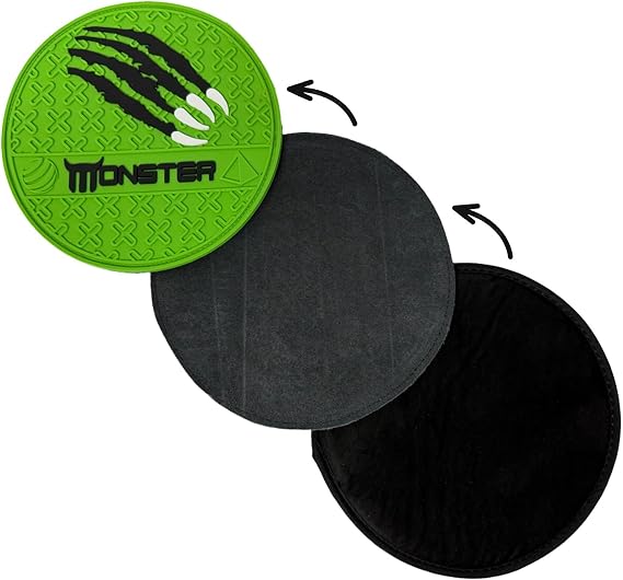 Monster Interchangeable Grip Shammy Pad w/Removeable & Replaceable Pads - Compatible w/All Grip-Back Sanding Discs