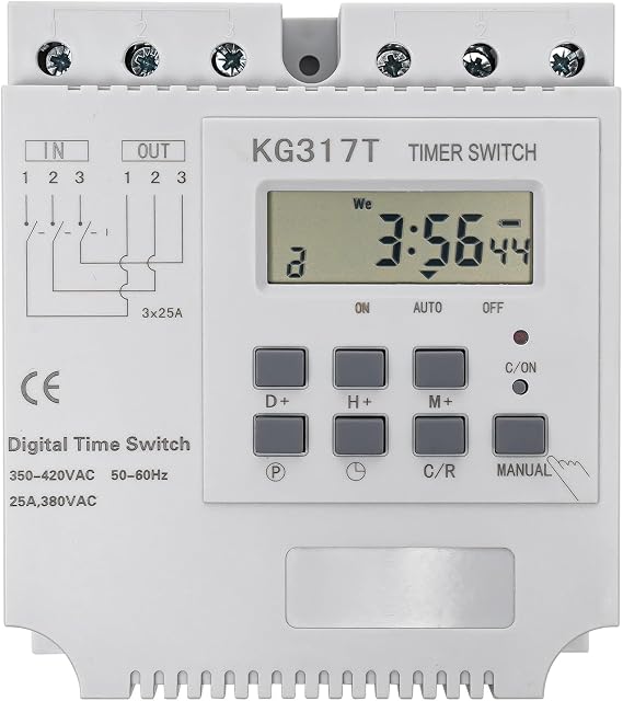 3-Phase Programmable Timer 380V Digital Timer Weekly Timer 1s-24h