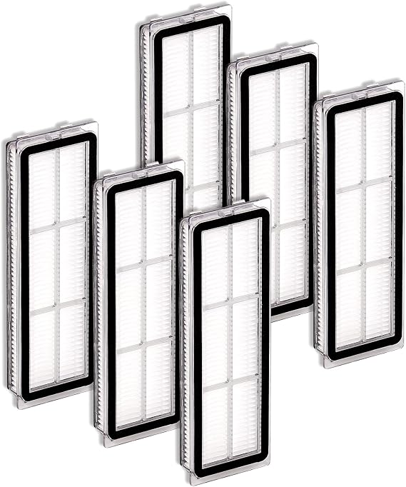 HEPA Filter (6 Pieces) Compatible With Dreametech L10s Ultra, Pro, Plus, S10, Z10, B101CN, 1C, W10, X10+, D10 - Replacement Filters