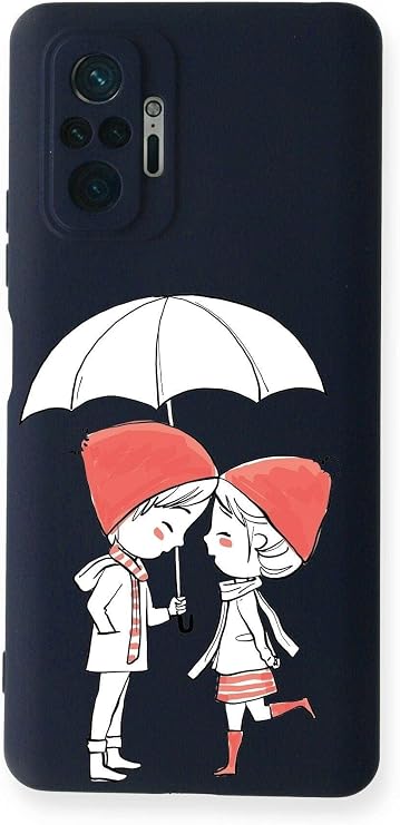 PrintiFy Xiaomi Redmi Note 10 Pro Uyumlu Lansman Kılıf Aşk Tasarımlı Içi Kadife Kapak-lacivert