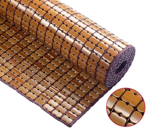 Summer Sleeping Mat Bamboo mat mat Folding Double Single Bamboo mat Pure Natural Environmental protectibamboo mat Bamboo Mattress Breathable Mattress Summer Cool OYO for Home School Dormitory (B 0.8x