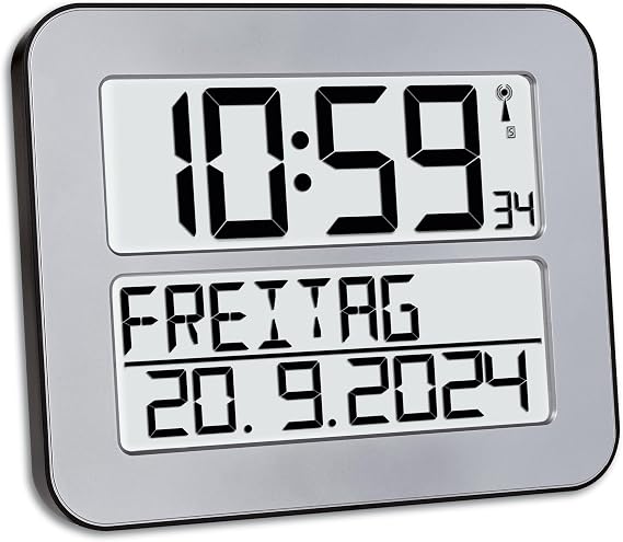 TFA Dostmann 60.4512.01 TimeLine Max Radio-controlled Clock