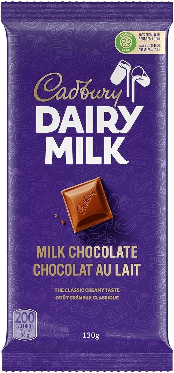 Cadbury Dairy Milk Chocolate Bar, Smooth & Creamy, 180 g (Pack of 1) | Indulgent Treat, Delicious Flavour, For Sharing, Ideal for Gifting