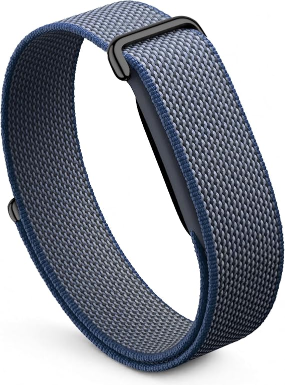 Google Fitbit Air対応のナイロンスポーツバンド、交換用ループストラップ。