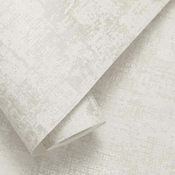 Trafagala Beige Mix Plain Wallpaper Metallic Detailing Concrete Effect Wall Paper Roll No Match Wallpaper for Adults Kids Bedroom Living Room Hallway and Stairs