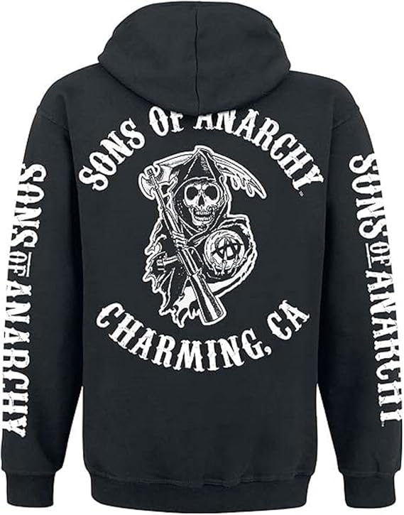 Men’s Cosplay Son of Anarchy Biker Club California Leather Jacket Vests & Hoodie