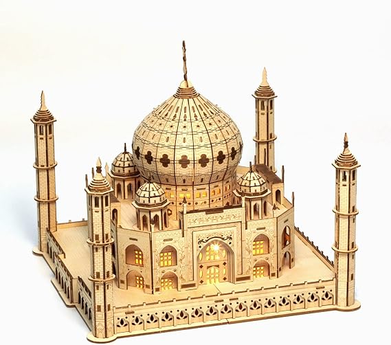 Cuteefun 3D Wooden Puzzle Architecture Kit [416 Pcs] - Taj Mahal