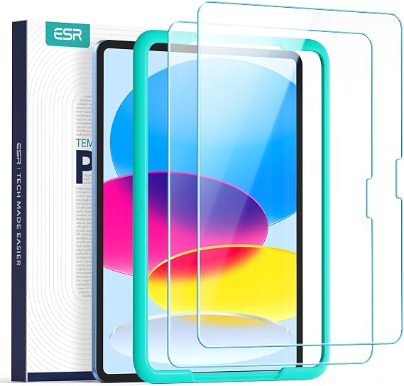 ESR 2 Pack Screen Protector for iPad A16 11th/10th Gen 11/10.9 Inch, 9H