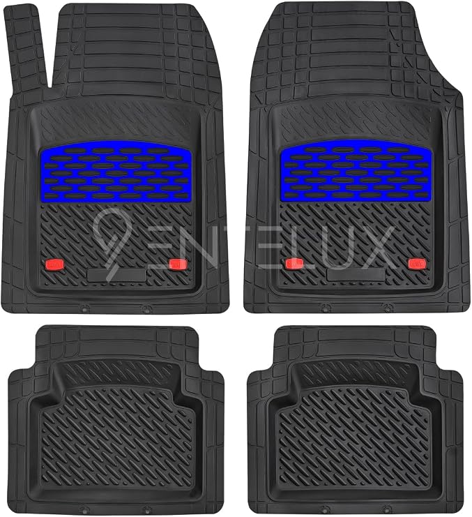 Geely Echo 2000-2001 Model ile Uyumlu 3D Havuzlu Mavi-Siyah Paspas