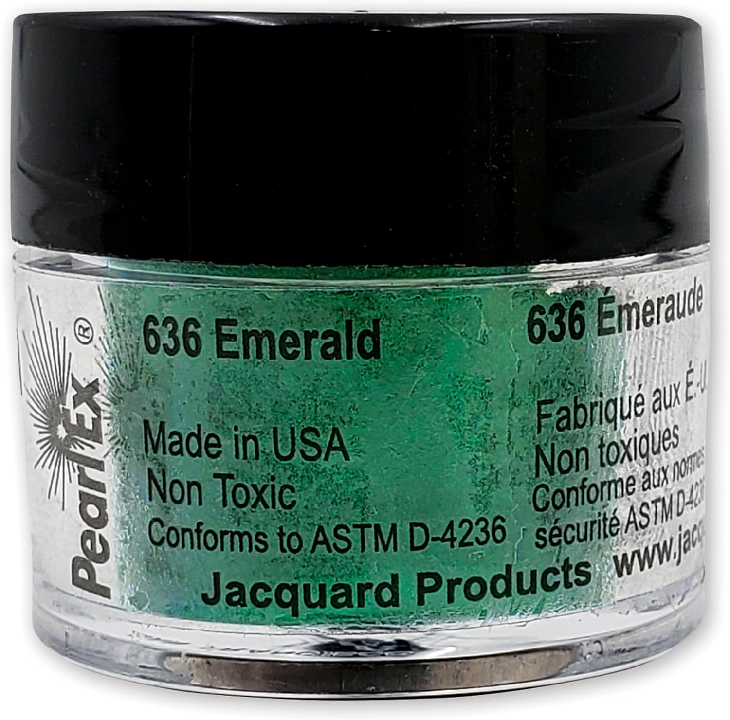 Jacquard Pearl Ex pigment tozu, 3 g, zümrüt, epoksi reçine için gevşek mika tozu, sulu boya, kaligrafi mürekkebi ve kil, epoksi pigment tozu, epoksi reçine boyası