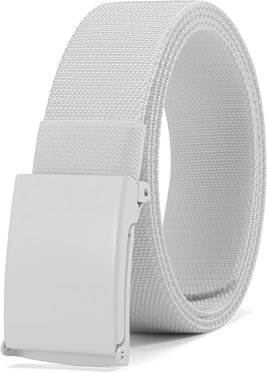 DOOPAI Belts for Men, Adjustable Canvas Fabric Nylon Belt Flip-Top Buckle
