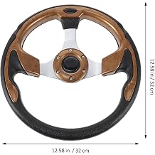 Luxshiny Racing Modified Quick Release Steering Wheel 320mm Wood Grain Finish Compatible Replacement Universal Steering Wheel Car