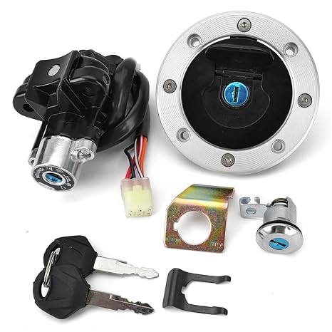 Ignition Barrel Switch For Suzuki SV650 For GSXR600 For GSXR750 For GSXR1000 For V-Strom DL1000 For GSX1400 Ignition Switch Fuel Gas Cap Seat Lock Key Set