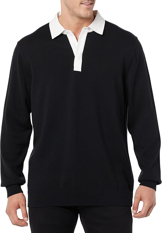Amazon Essentials Men's Rugby Sweater