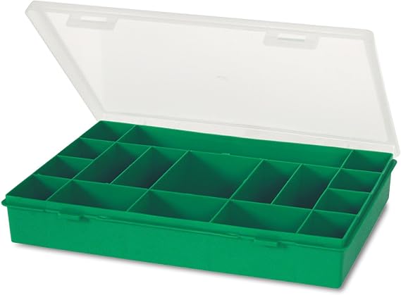 Plastic Sorting Storage Box 17 Compartments 54 x 330 x 247 MM