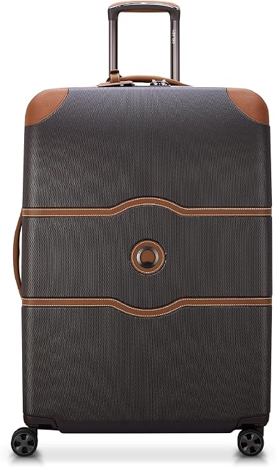Delsey Paris Chatelet Hardside 2.0 Luggage with Spinner Wheels 20 inches, Brown
