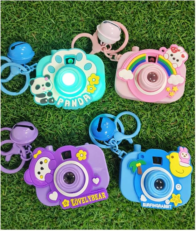 Projeksiyonlu Oyuncak Fotoğraf Makinesi, Işıklı Projeksiyon, Anahtarlık, Çanta Süsü, Sevimli Figür Yansıtma LRSPRO1adet