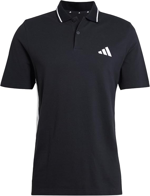 adidas Men's Essentials 3-Streifen Piqué Poloshirt