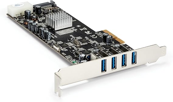 4 Port USB 3.0 PCIe Card w/ 4 Dedicated 5Gbps Channels (USB 3.1 Gen 1) - UASP - SATA / LP4 Power - PCI Express Adapter Card (PEXUSB3S44V)