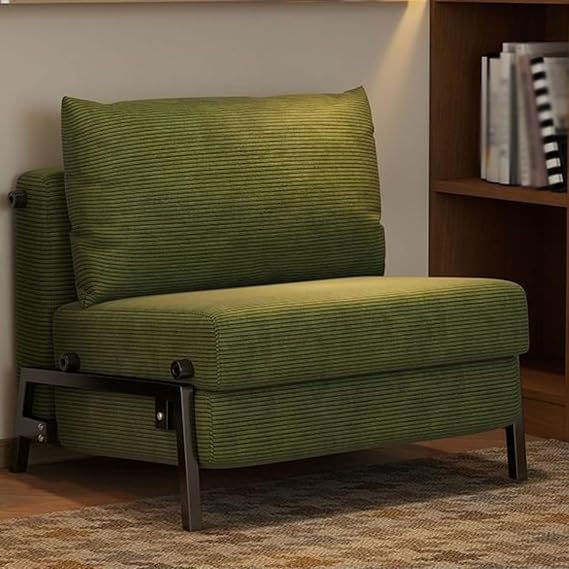 Memory Foam Folding Sofa Bed Futon Floor Couch Versatile Convertible Sleeper Chair with Pillow Boneless Chaise Lounge Cozy Fold Out Chair Bed for Living Room Floor Sofa Lounge