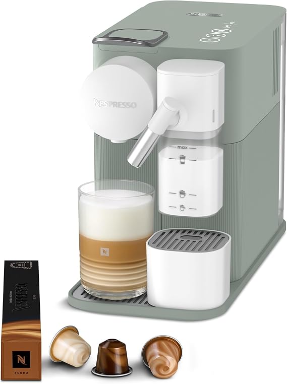 Nespresso Original Lattissima One Coffee Machine Sage Green by De'Longhi