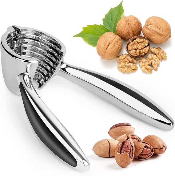 Walnut Cracker Pecan Nutcracker Metal Nut Cracker Tool Walnut Pliers Opener for Walnuts, Pecan, Almonds Brazil Nuts and Other Nuts