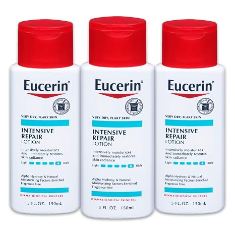 Eucerin Intensive Repair Very Dry Skin Lotion 5 Fluid Ounce (Pack of 3)