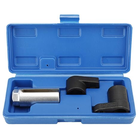 FreeTec 3-Piece Lambda Sensor Key Set 22 mm Lambda Sensor Socket 1/2 Inch 3/8 Inch Lambda Sensor Tool Lambda Sensor Nuts for Disassembly Lambda Nox Probe Car