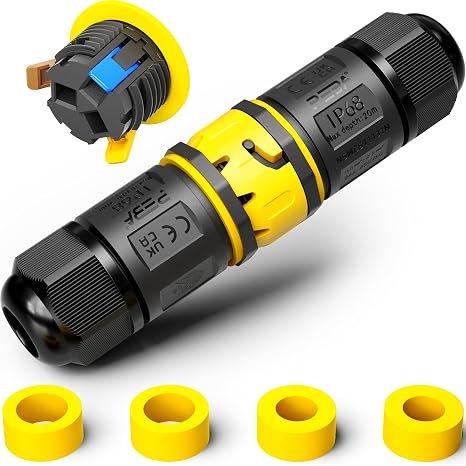 PEBA® 3 Pin Waterproof Cable Connector IP68 Waterproof Cable Connector Diameter 4-12mm Outer Distribution Box 3 Conductor Toggle Clamp for