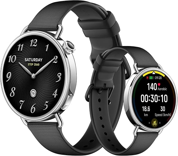 XIAOMI Watch S4 41mm Smartwatch, 32g Ultra-Light, HyperOS 3, Black