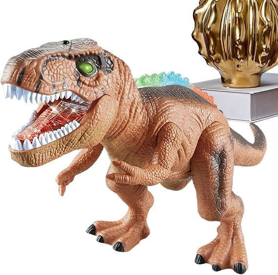 Light Up Remote Control Dinosaur ABS 41x17x26cm Dinosaur Remote Control Toys Electric Dinosaurs Toy With Light Spray Roar For Classroom Prizes Children Boys Girls Stocking Stuffer