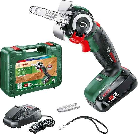 Bosch Home and Garden AdvancedCut 18 Akülü Panter Testere, Yeşil, 18 V, 1 Akü, 0.7 KG, 65 MM Ahşap Kesme Derinliği