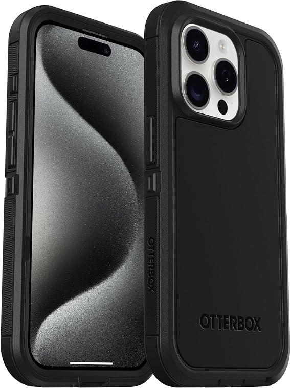 Otterbox Defender Xt Iphone 15 Pro Magsafe Için Kılıf, Magsafe Özellikli, Darbeye Dayanıklı, Ultra Sağlam, Koruyucu Kılıf, 5X Askeri Standartlara Göre Test Edilmiştir, Siyah